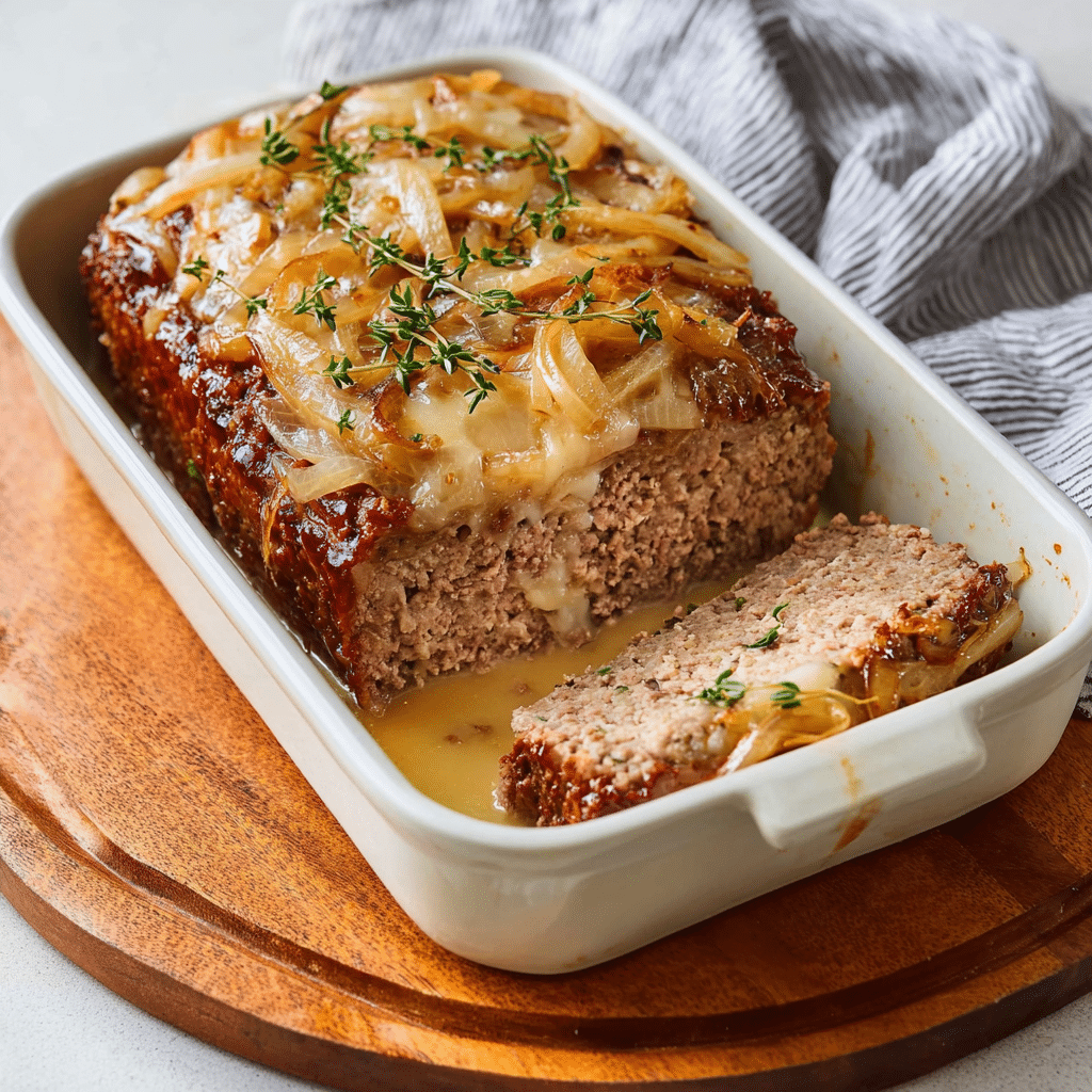 french onion meatloaf Recipe - Recipe Image