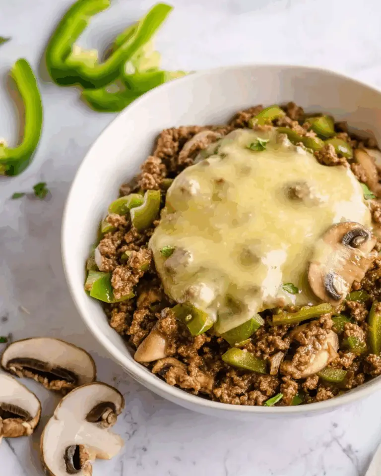 PHILLY CHEESESTEAK BOWLS – EASY LOW-CARB DINNER IDEA Recipe