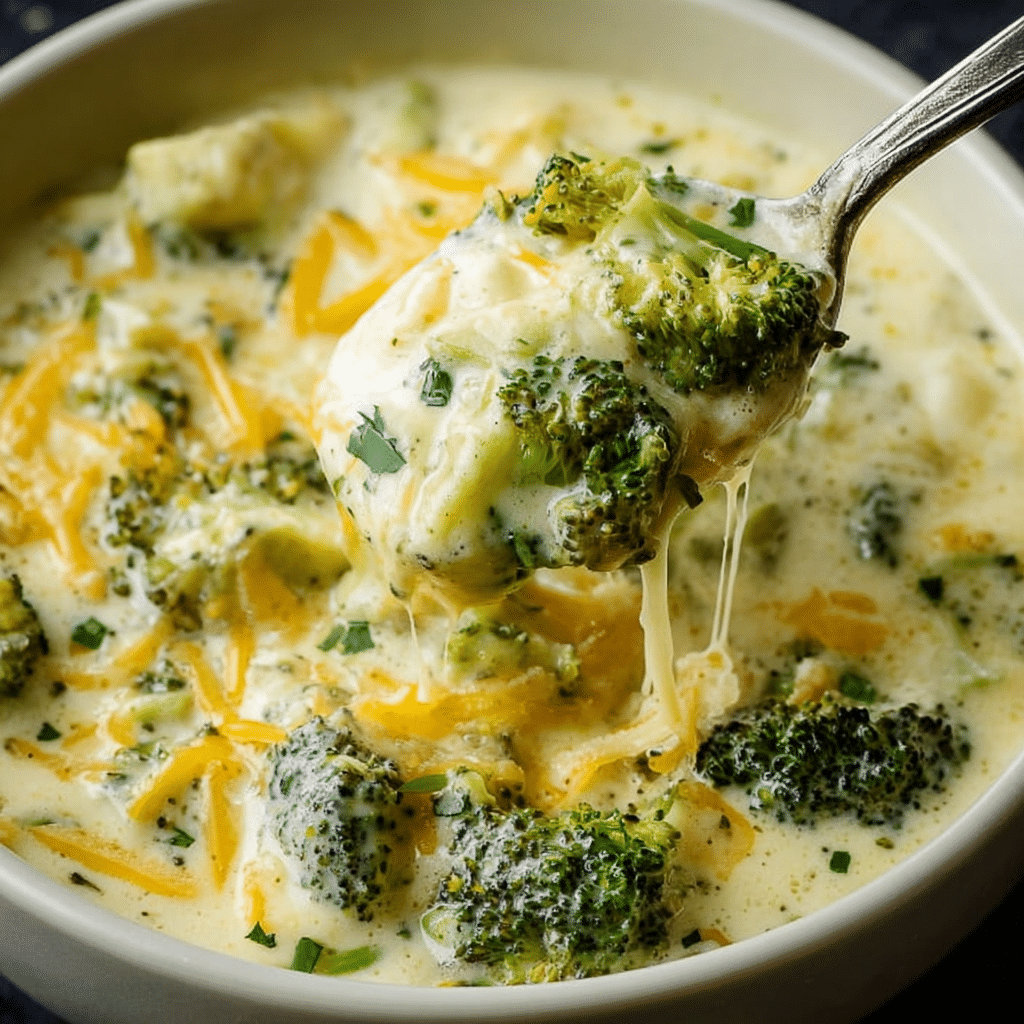 Slow Cooker Broccoli Cheese Soup Recipe - Recipe Image