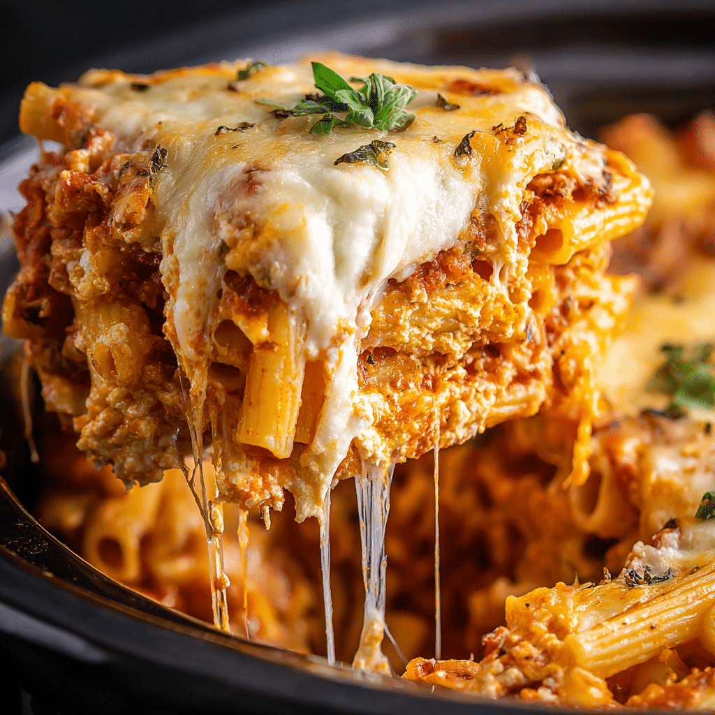 Crockpot Baked Ziti Recipe - Recipe Image