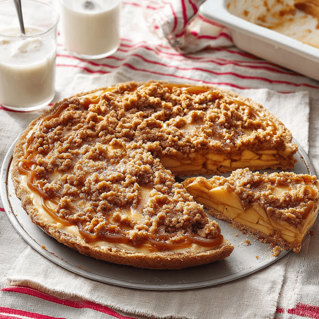 Apple Crisp Pizza Recipe - Recipe Image