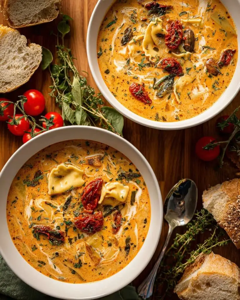 Creamy Tuscan Tortellini Soup Recipe