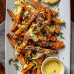 Air Fryer Garlic Parmesan French Fries Recipe