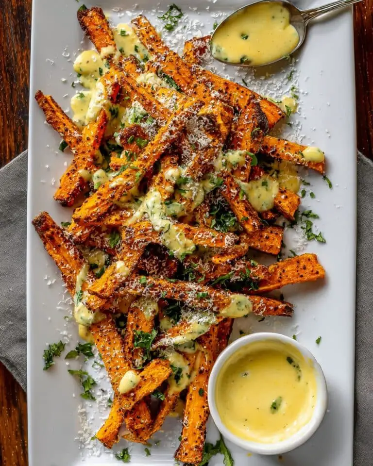 Air Fryer Garlic Parmesan French Fries Recipe