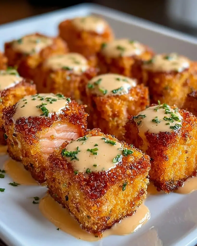 crispy bang bang salmon bites Recipe