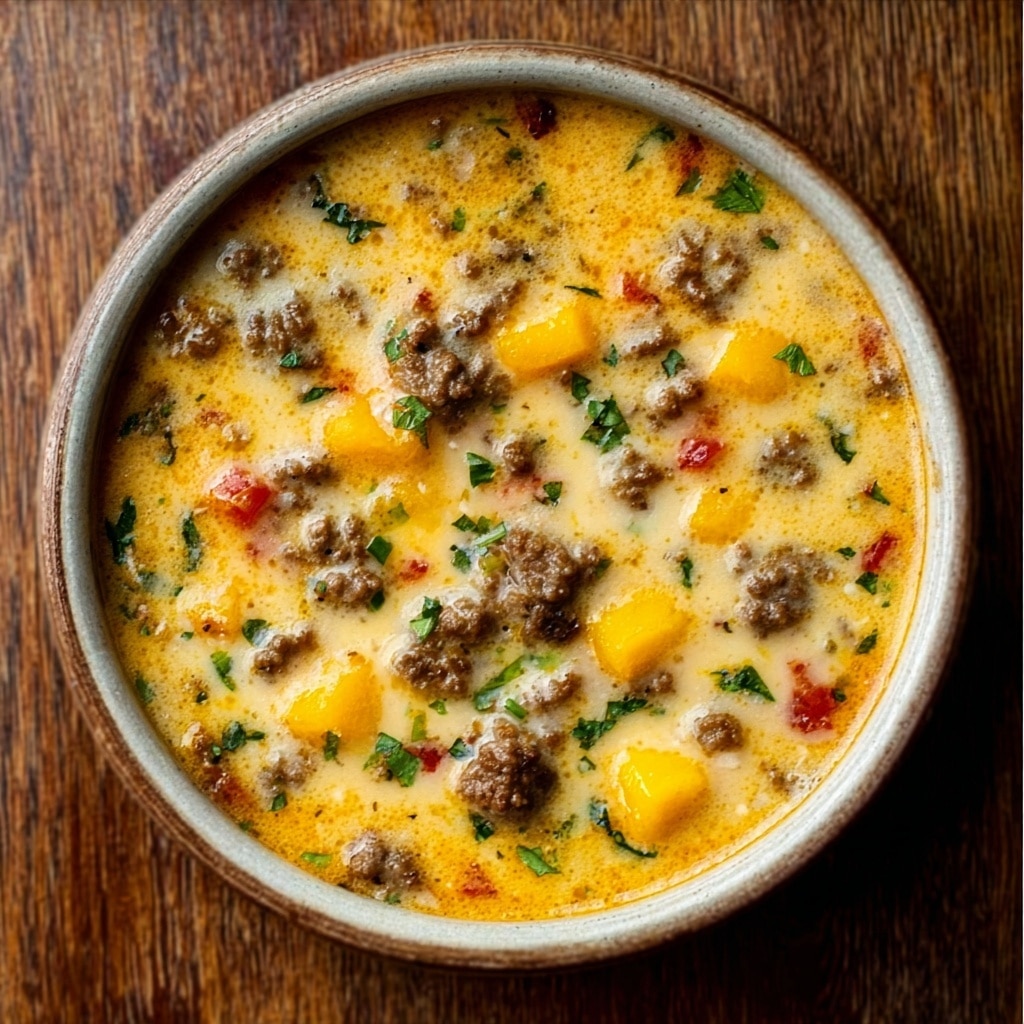 Recipe for Cheeseburger Soup Recipe - Recipe Image
