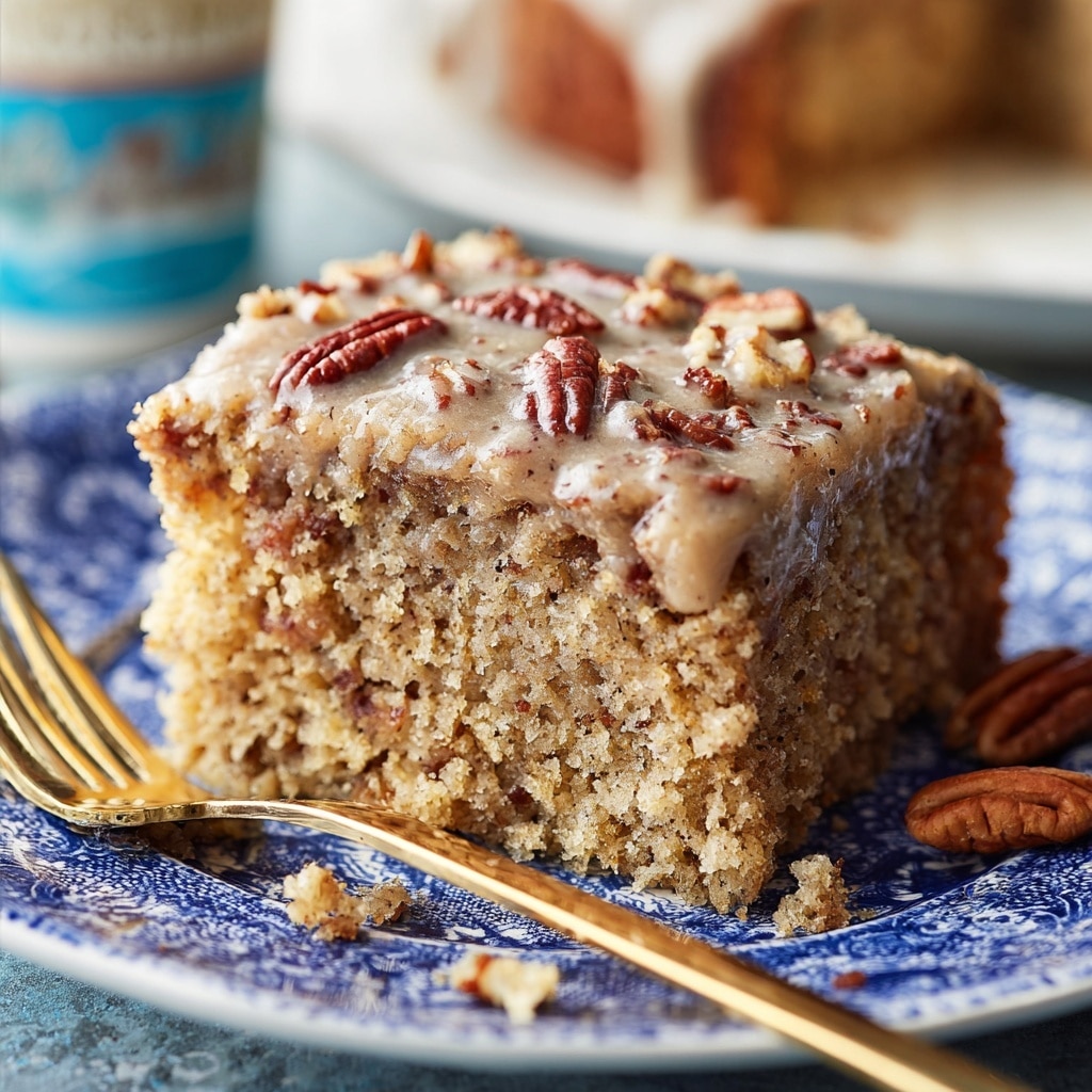 Butter Pecan Praline Poke Cake Recipe