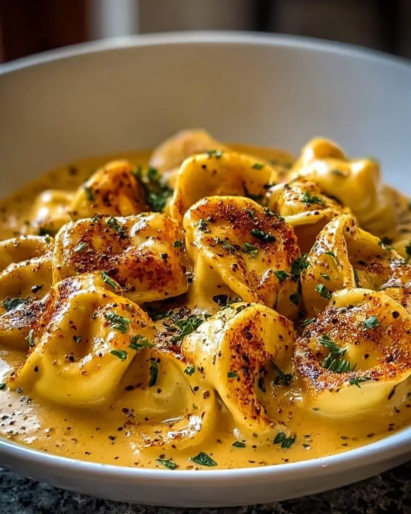 Cajun Chicken Tortellini with Garlic Sauce Recipe