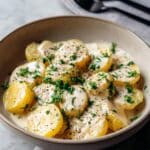 Creamy Garlic Baby Potatoes Recipe