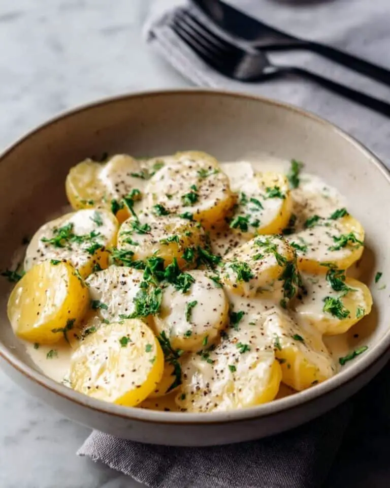 Creamy Garlic Baby Potatoes Recipe