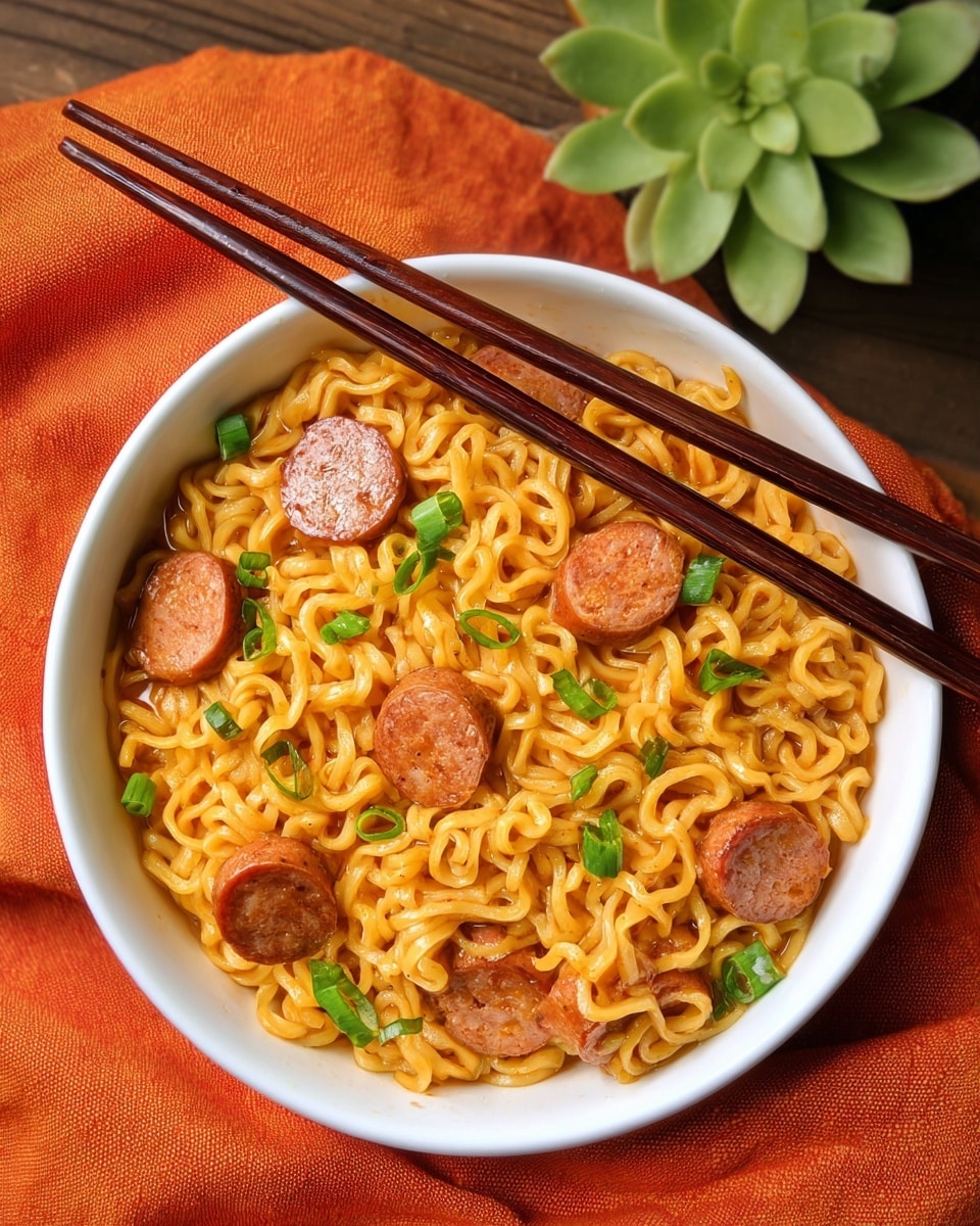 Sausage Ramen Loaded Ramen Bowl Recipe
