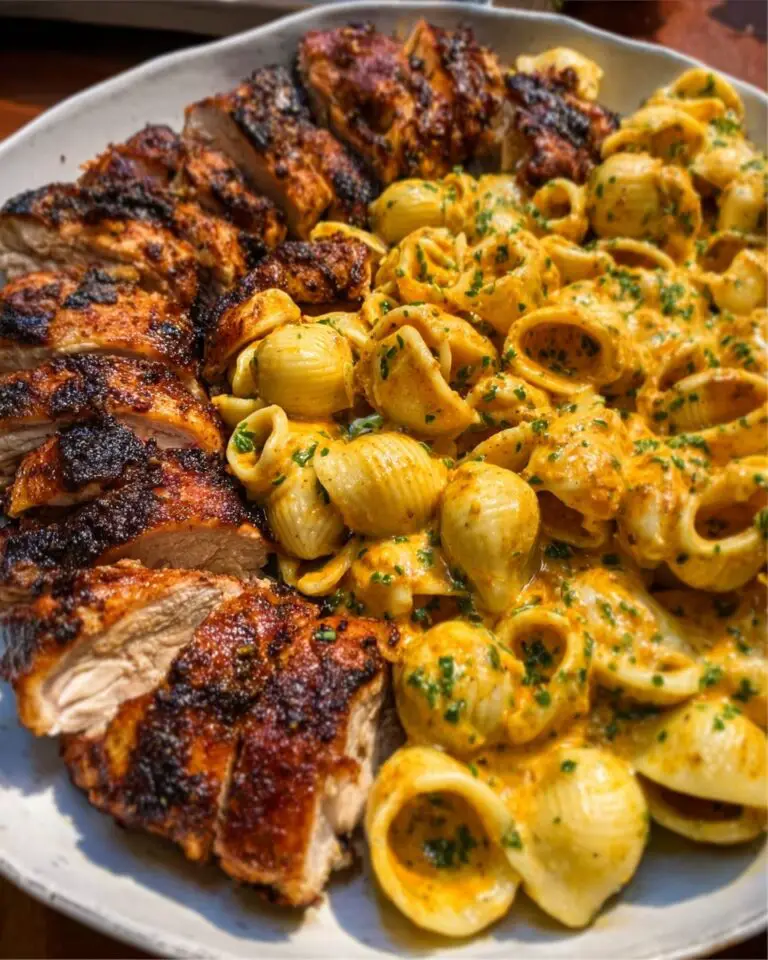 garlic cajun chicken shells Recipe