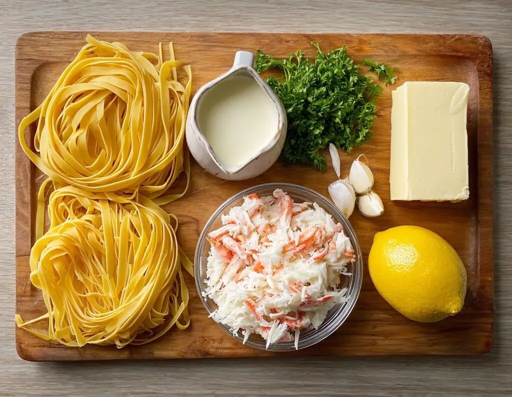 Crab Fettuccine Alfredo Recipe