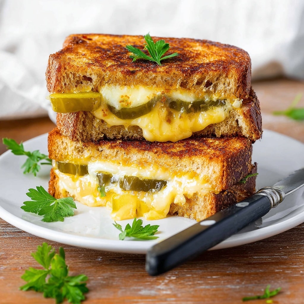 Pickle Grilled Cheese Sandwich Recipe - Recipe Image