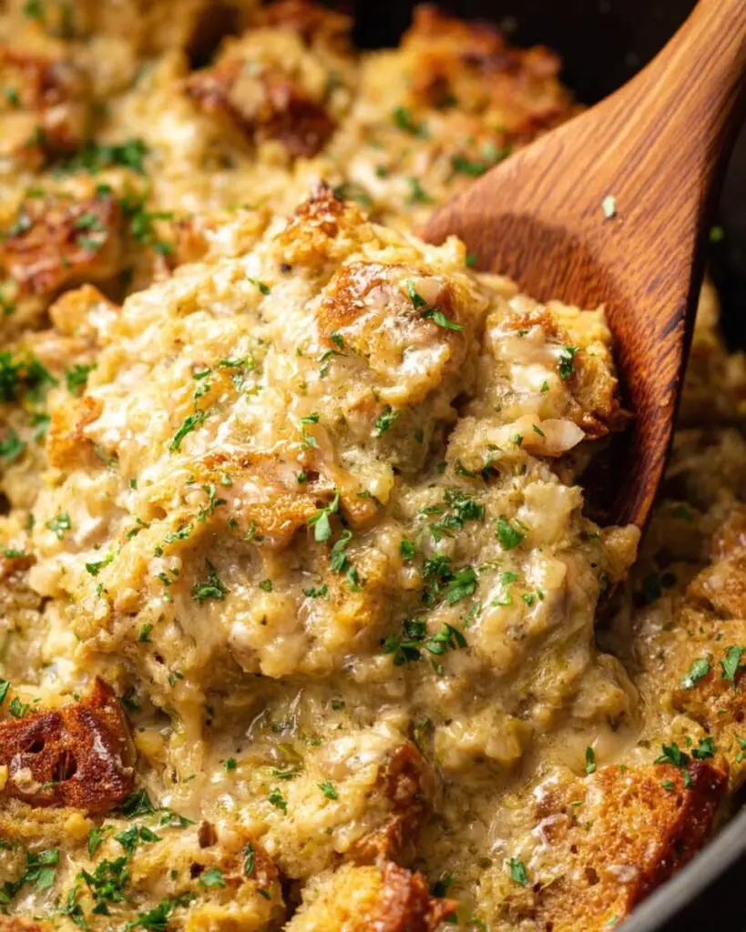 5-Ingredient Turkey Stuffing Slow Cooker Casserole Recipe