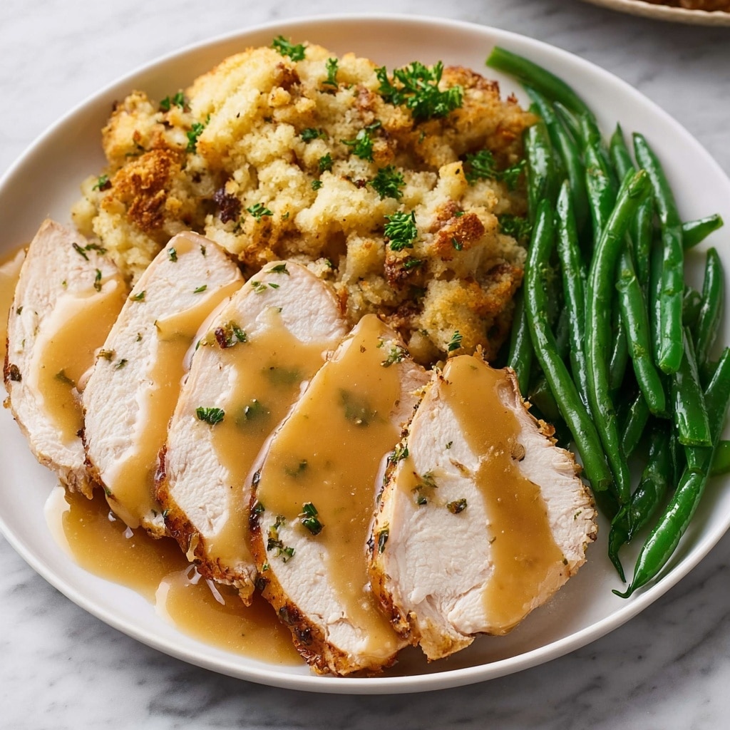 5-Ingredient Turkey Stuffing Slow Cooker Casserole Recipe - Recipe Image