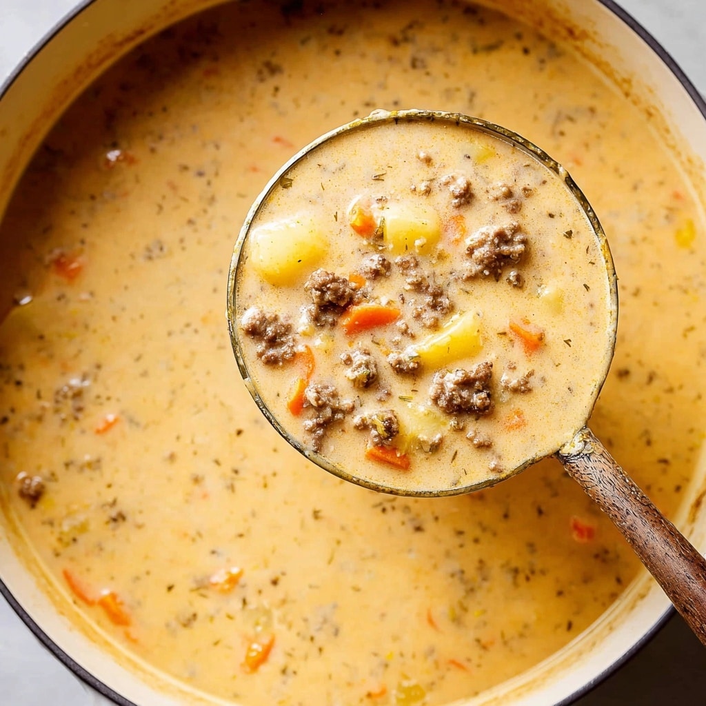 Recipe for Cheeseburger Soup Recipe - Recipe Image