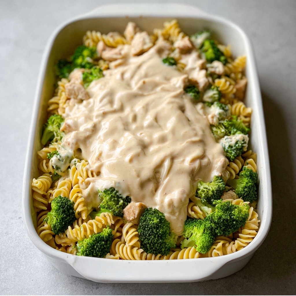 Cheesy Garlic Chicken and Broccoli Pasta Recipe - Recipe Image