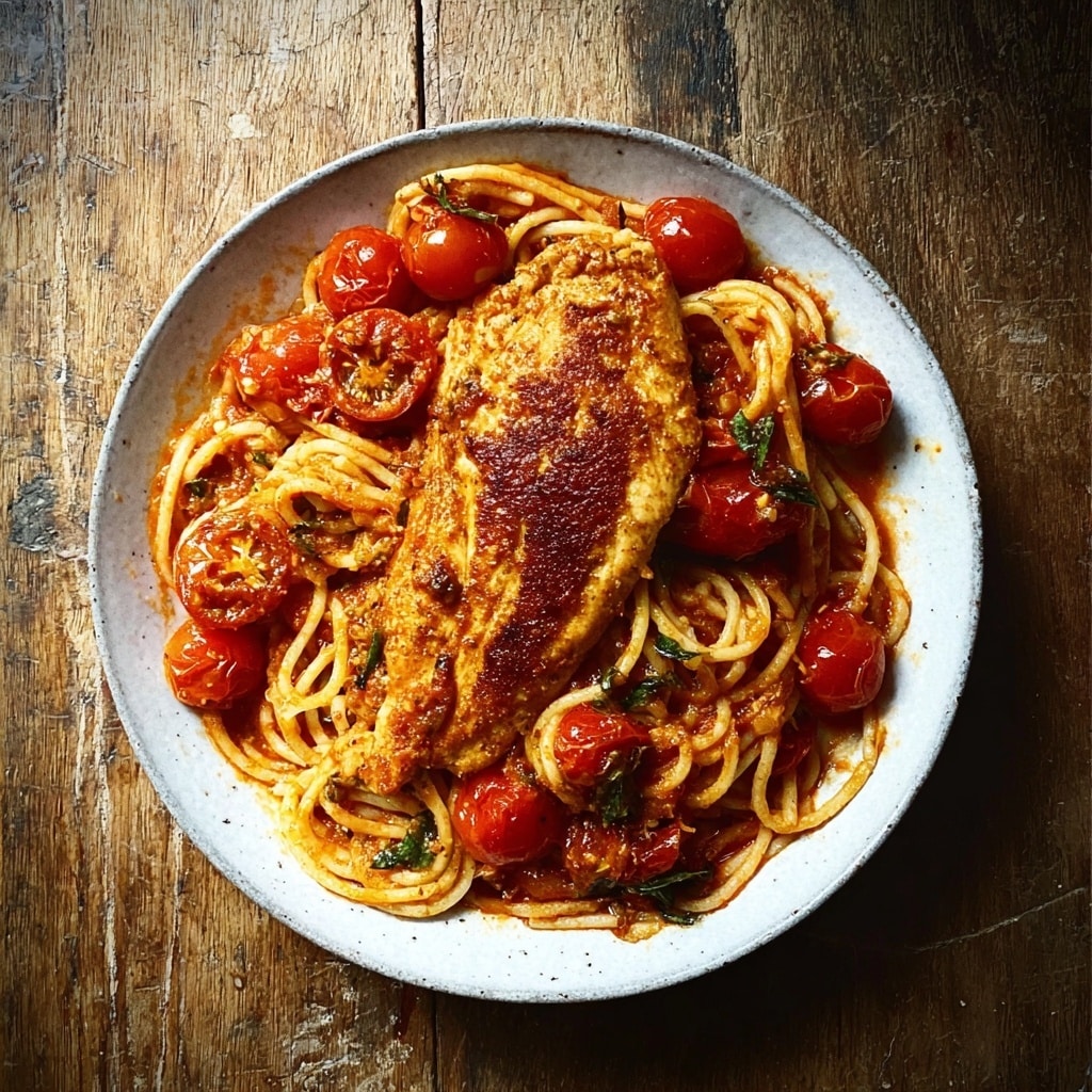 Garlic Tomato Chicken with Mozzarella Recipe - Recipe Image