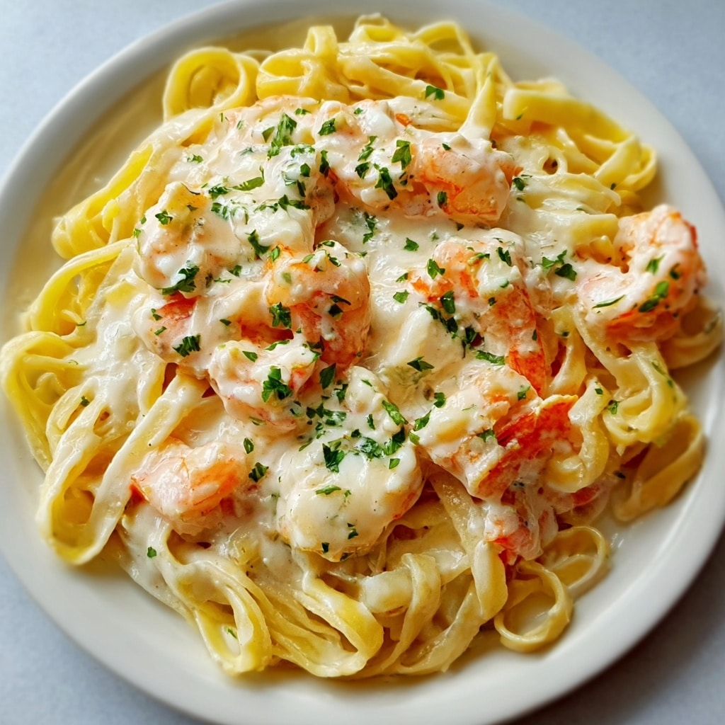Crab Fettuccine Alfredo Recipe - Recipe Image