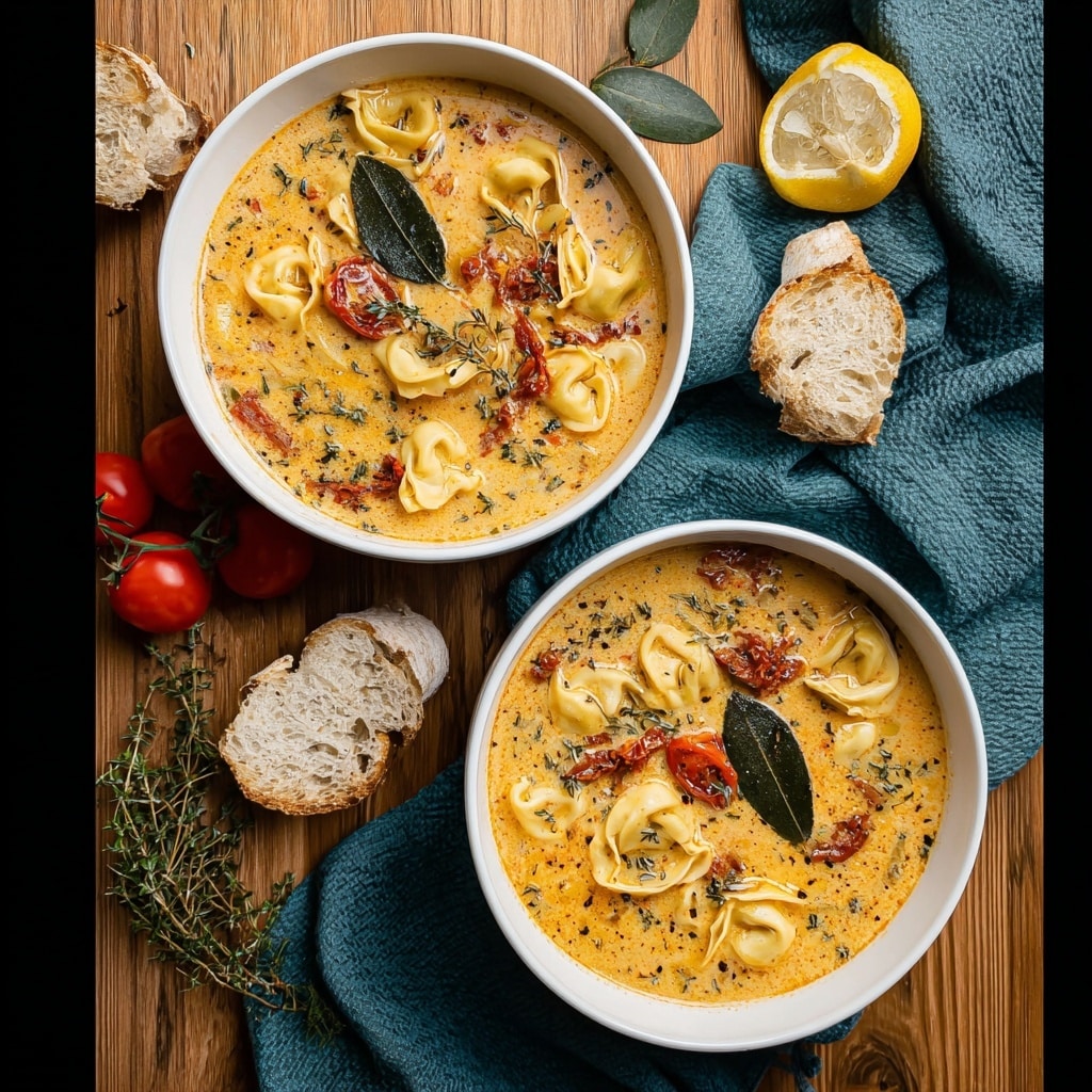 Creamy Tuscan Tortellini Soup Recipe - Recipe Image