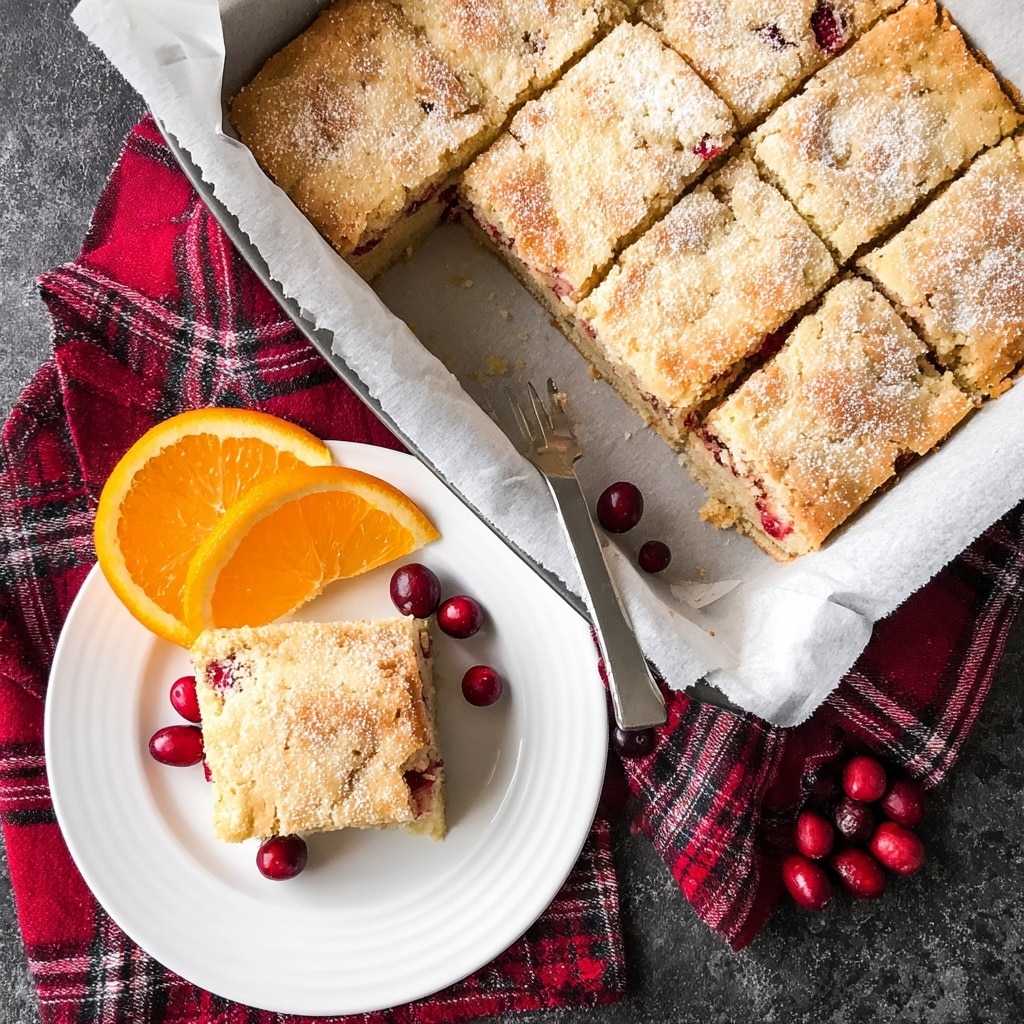 Cranberry Orange Breakfast Cake Recipe - Recipe Image