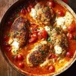 Garlic Tomato Chicken with Mozzarella Recipe