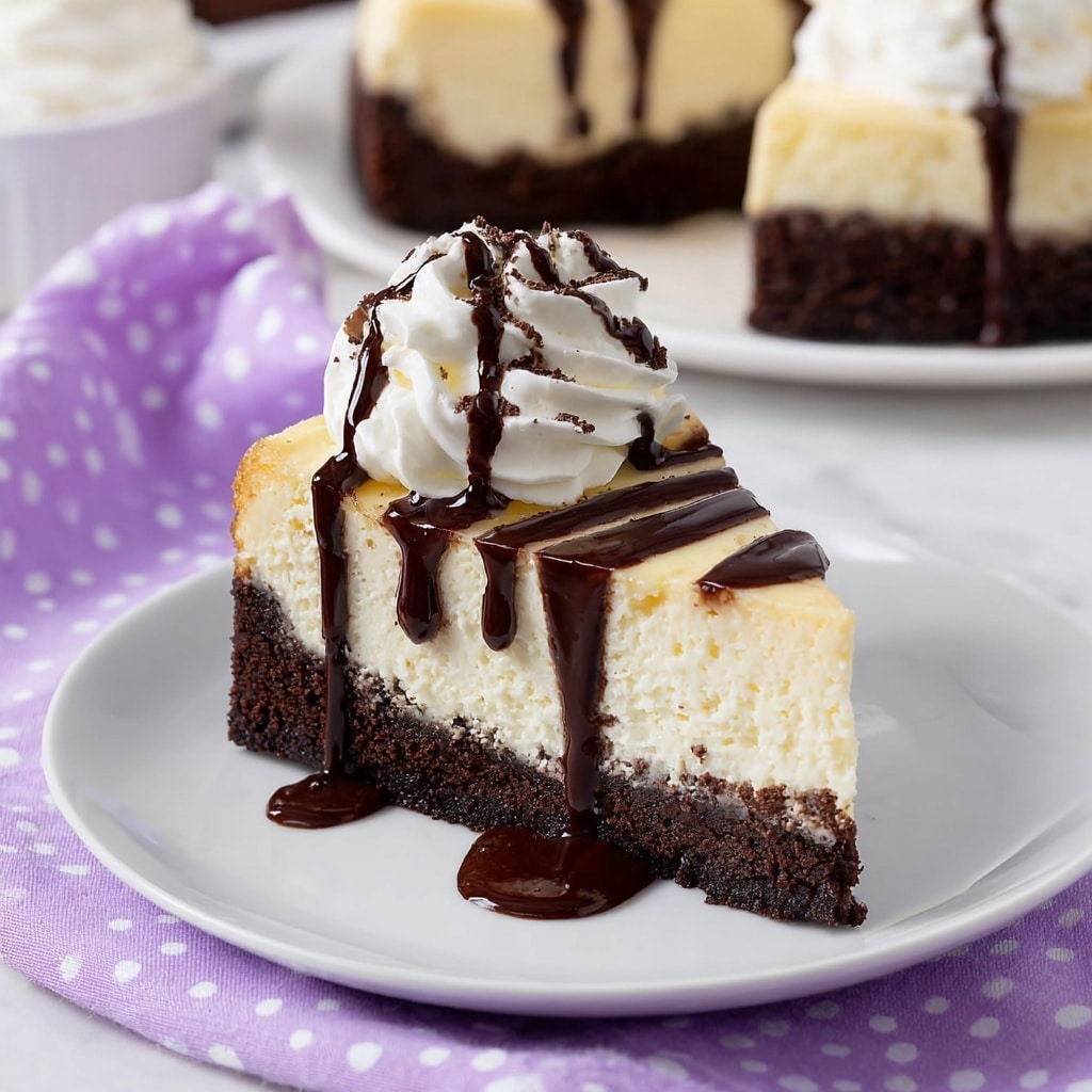 Brownie Bottom Cheesecake Recipe - Recipe Image