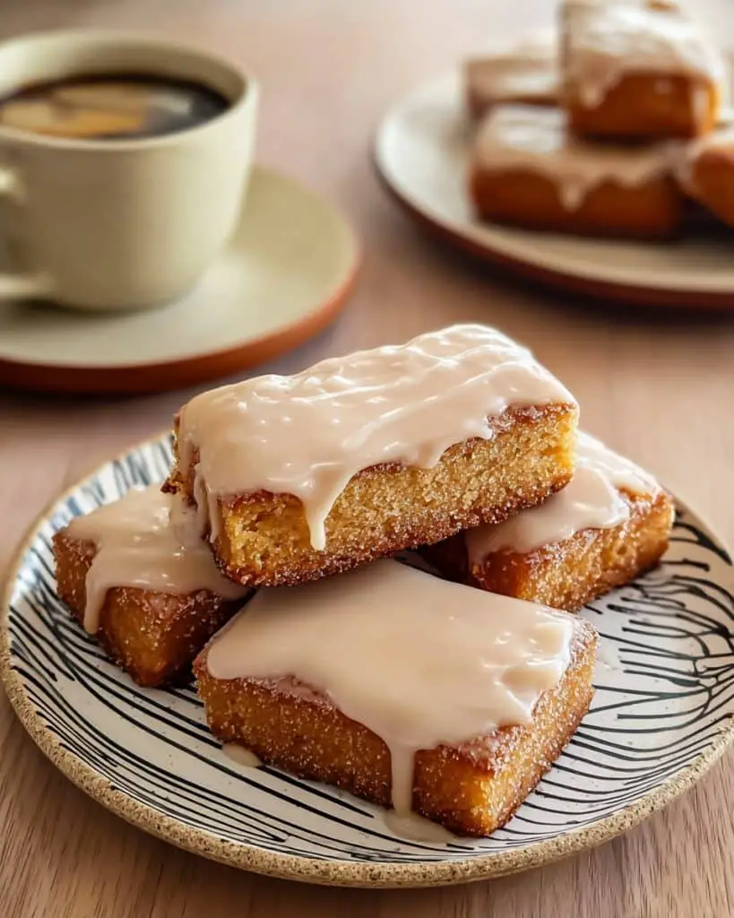 Soft Baked Maple Donut Bars Recipe