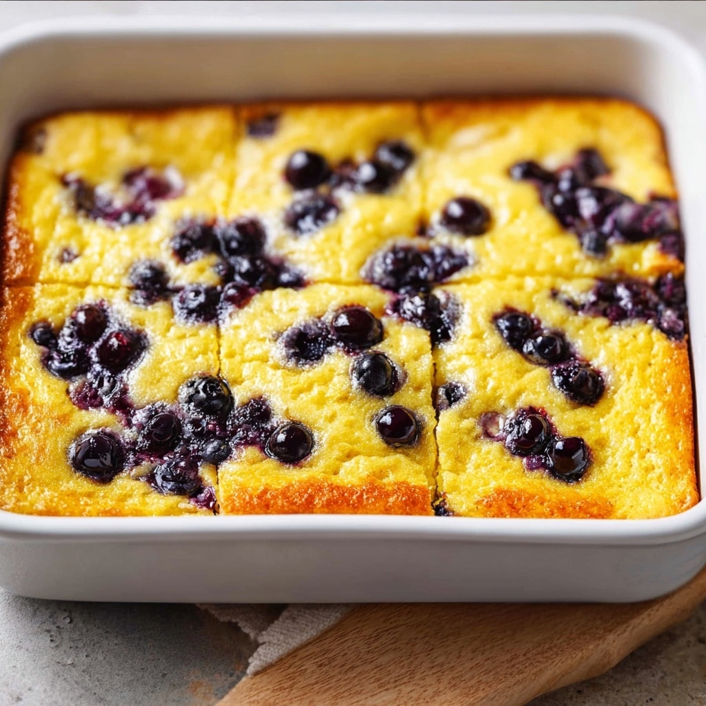 Blueberry Cottage Cheese Breakfast Bake Recipe - Recipe Image
