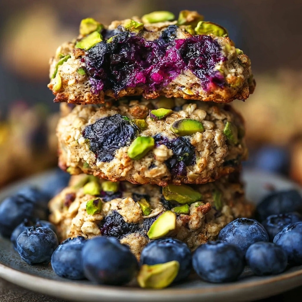 Blueberry Pistachio Oatmeal Cookies Recipe - Recipe Image