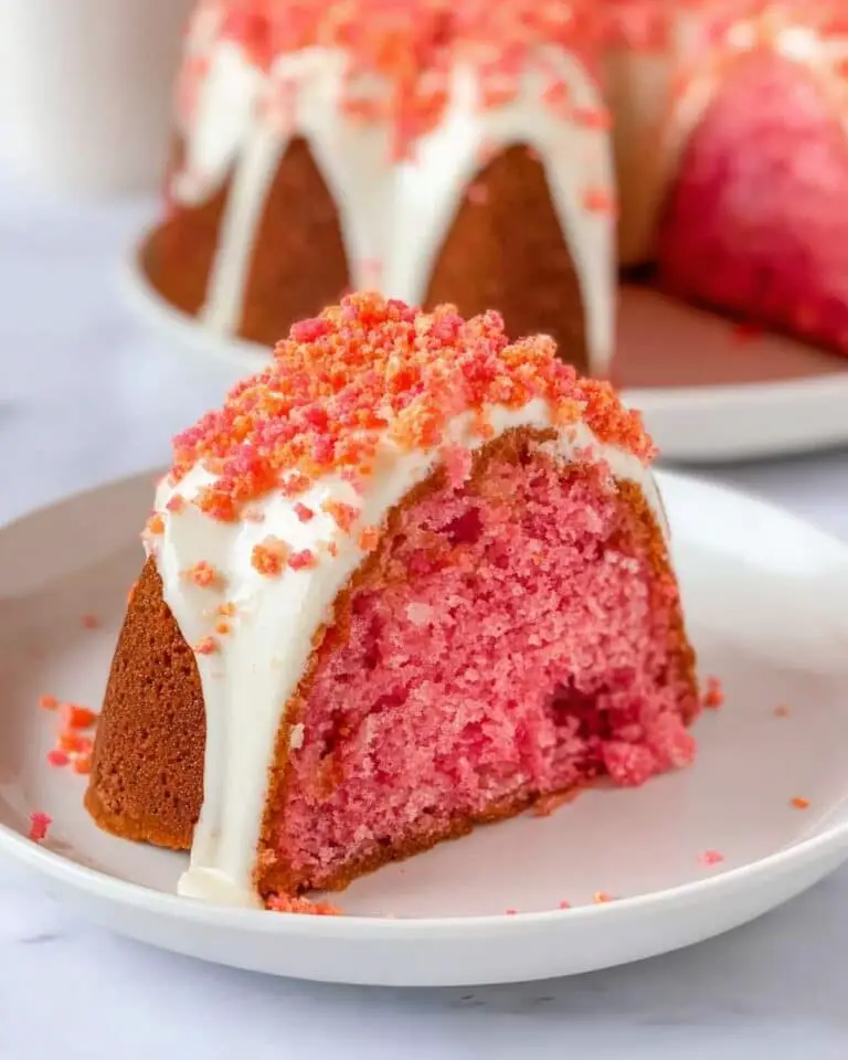 Strawberry Crunch Pound Cake Recipe