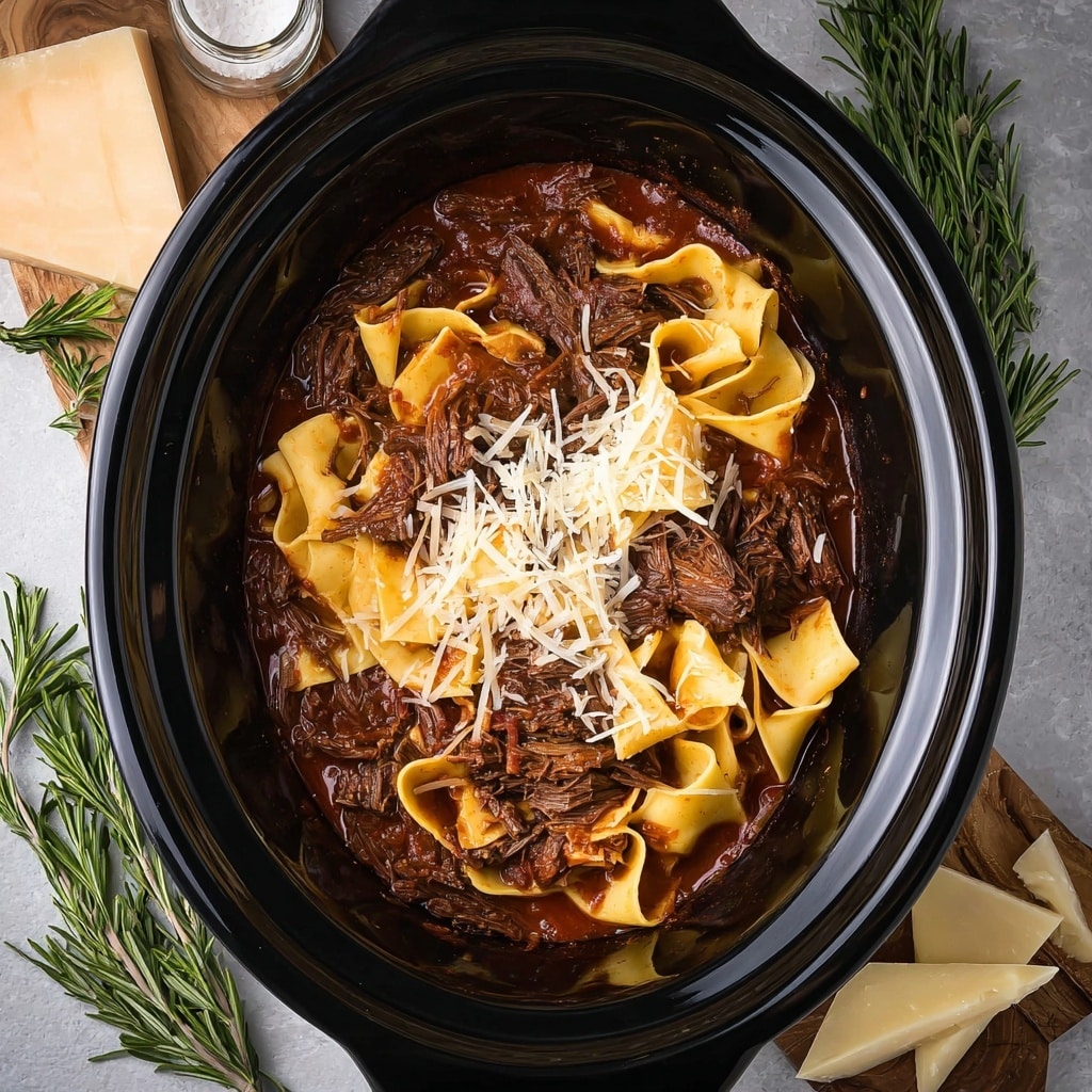 Sunday Slow Cooker Beef Ragu Recipe - Recipe Image