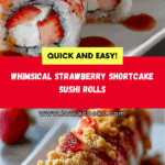 Strawberry Shortcake Sushi Roll Dessert Recipe