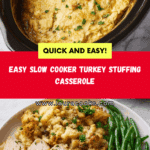5-Ingredient Turkey Stuffing Slow Cooker Casserole Recipe