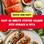 Stuffed Salmon With Spinach & Feta (30 minutes!) Recipe