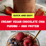High Protein Chocolate Chia Pudding Recipe