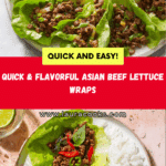 Asian Style Ground Beef Lettuce Wraps Recipe