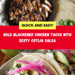 Blackened Chicken Tacos with Cotija Corn Salsa Recipe