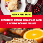 Cranberry Orange Breakfast Cake Recipe