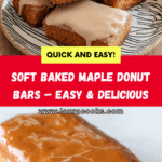 Soft Baked Maple Donut Bars Recipe