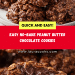 No Bake Peanut Butter Chocolate Cookies Recipe