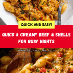 Creamy Beef and Shells Recipe