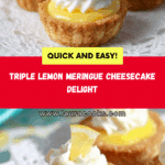 Lemon Meringue Cheesecake Cookie Cups Recipe