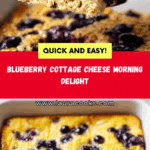 Blueberry Cottage Cheese Breakfast Bake Recipe