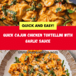 Cajun Chicken Tortellini with Garlic Sauce Recipe