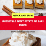 Sweet potato pie bars: Recipe