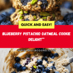 Blueberry Pistachio Oatmeal Cookies Recipe