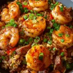 the best Shrimp Dirty Rice Skillet Recipe