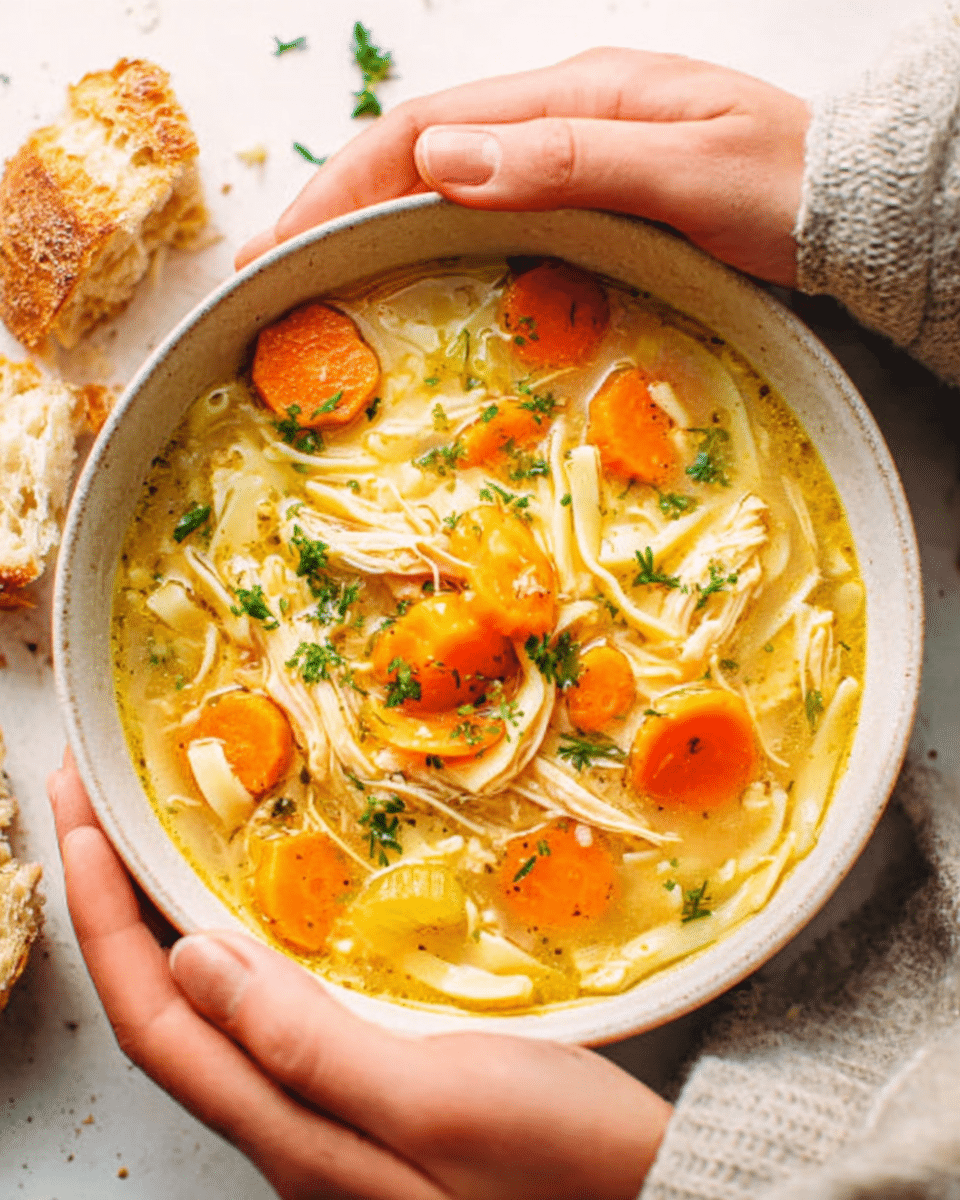 Soup Inner Layer Homestyle Chicken Noodle Soup: Comforting Homemade Goodness